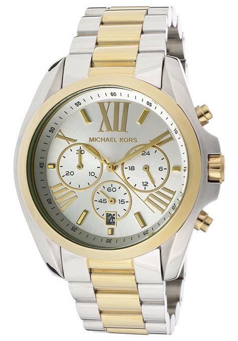 relogio michael kors dourado e prata|relógio feminino de pulso.